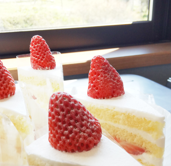 庄原産夏イチゴのショートケーキ