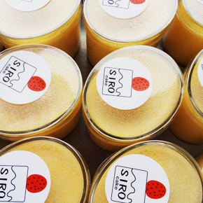 木次ノンホモ乳のブラウンスイスプリン